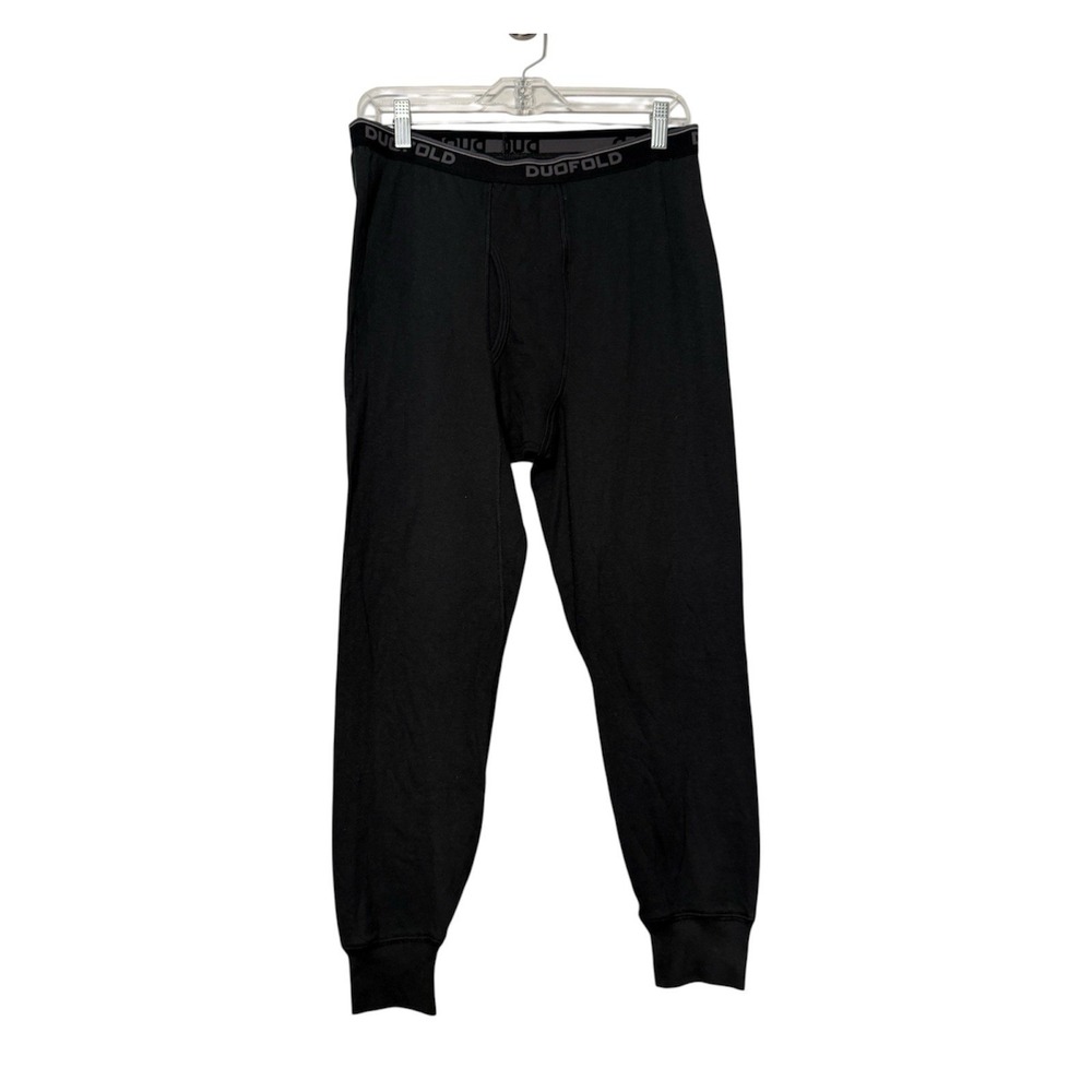 Duofold Base Layer Pants Black Thermal Outdoor Cotton-poly Long Johns Mens Large